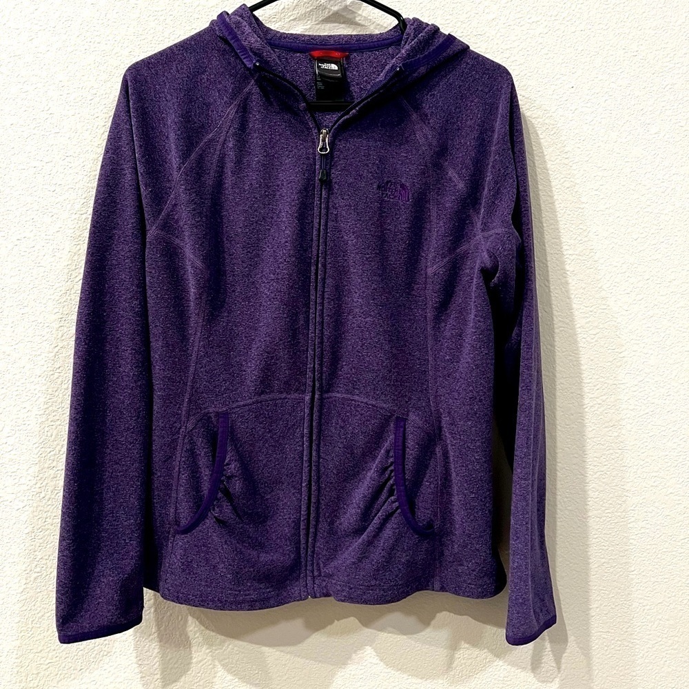 The North Face zip up jacket coat purple size Medium